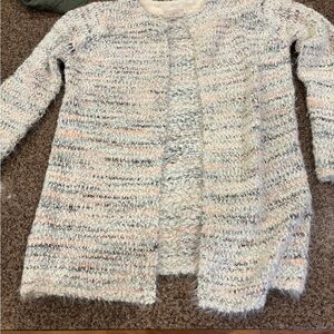LOFT Textured Knit Cardigan in Soft Hues